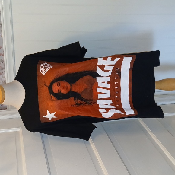 Savage Lifestyle Black and Brown Graphic Tee - Picture 1 of 3